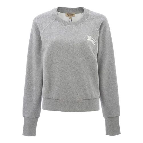 Суитчър Burberry Round Neck Long Sleeve Sweatshirt Сиво | 80356151