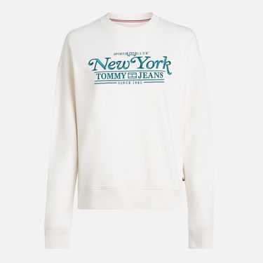 Тениска Tommy Hilfiger Tommy Jeans Varsity Cotton Бяло | DW0DW17786YBH, 2