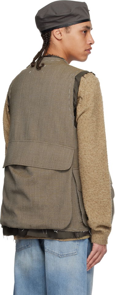 Жилетка Maison Margiela Maison Margiela Sleeveless Wool Vest Сиво | S50FB0109 M35414, 2