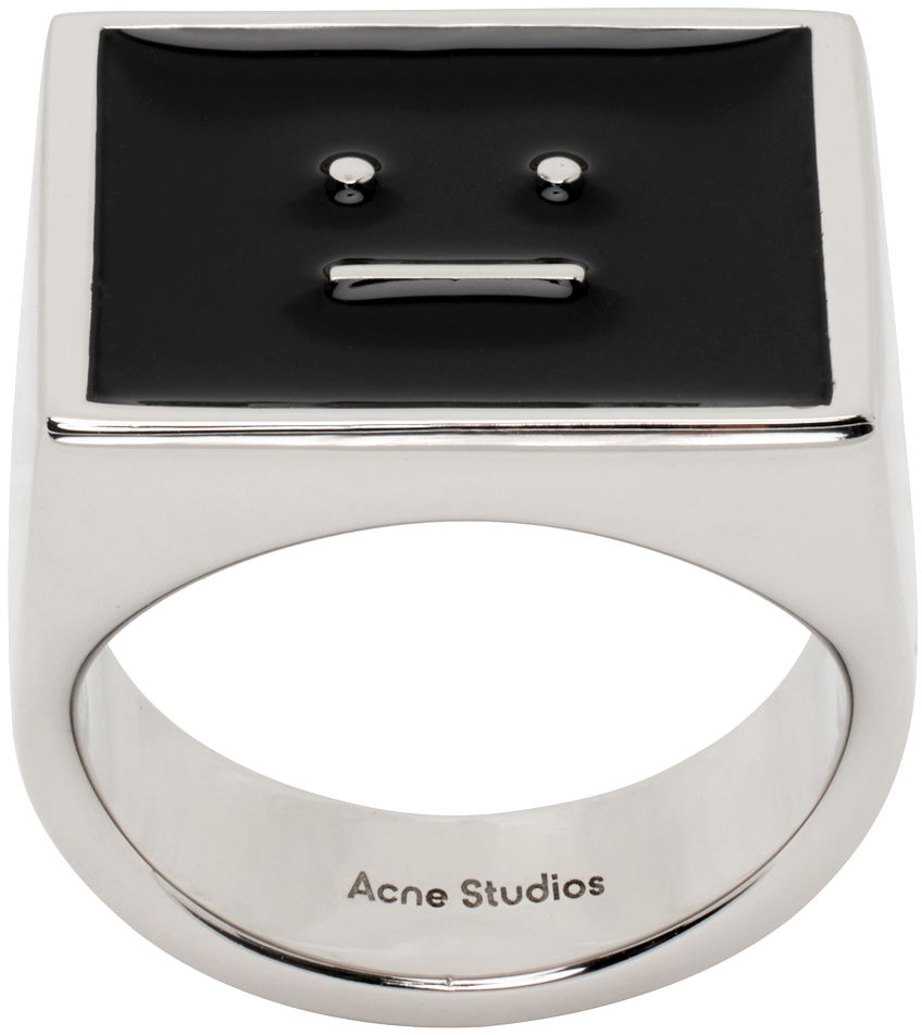 Пръстен Acne Studios Enamel Ring Черно | C50368-, 0