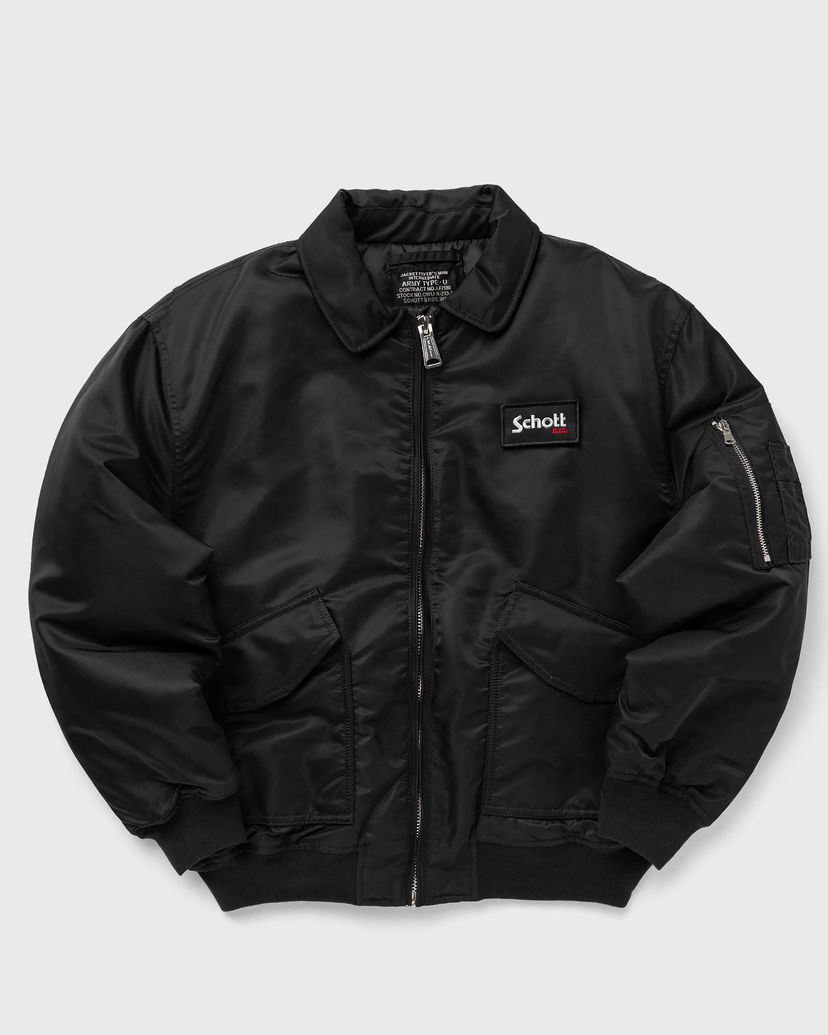 Яке бомбър Schott NYC DANWRS JACKET Черно | DANWRS-BLACK