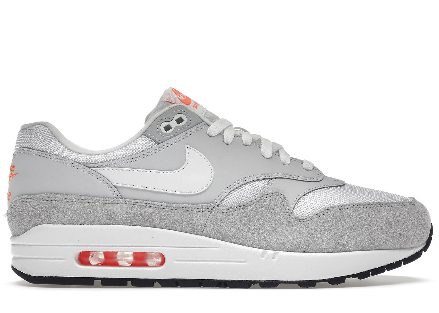 Кецове и обувки Nike Air Max 1 Pure Platinum Orange Сиво | AT0043-001, 0