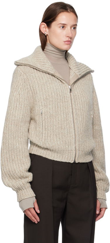 Пуловер LEMAIRE LEMAIRE Zipped Knit Cardigan Сиво | OW1186 LK1029, 4
