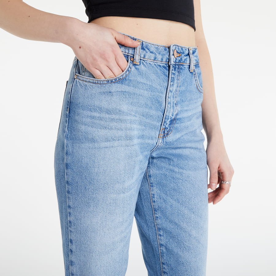 Дънки Noisy May Nmisabel High Waisted Mom Jeans Синьо | 27015703, 1