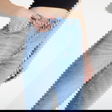 Дънки Noisy May Nmisabel High Waisted Mom Jeans Синьо | 27015703, 1