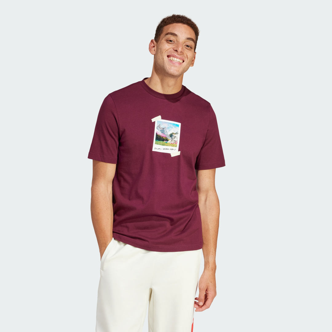 Тениска adidas Performance adidas Sportswear All Day I Dream About... Червено | IS9045, 0