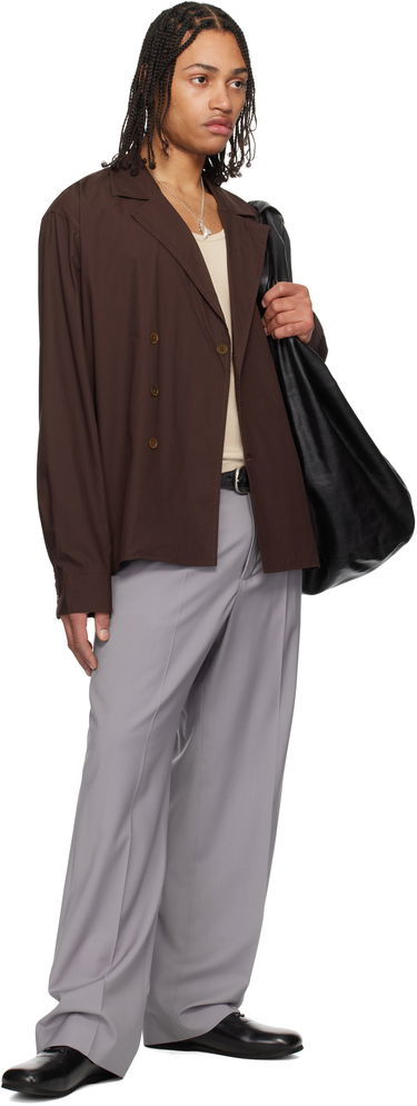 Яке OUR LEGACY Our Legacy Duo Shirt Jacket Кафяво | M2252DH, 4