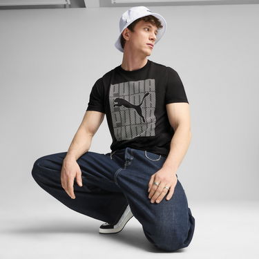 Тениска Puma Puma Wording Graphics T-Shirt Черно | 684825_01, 2