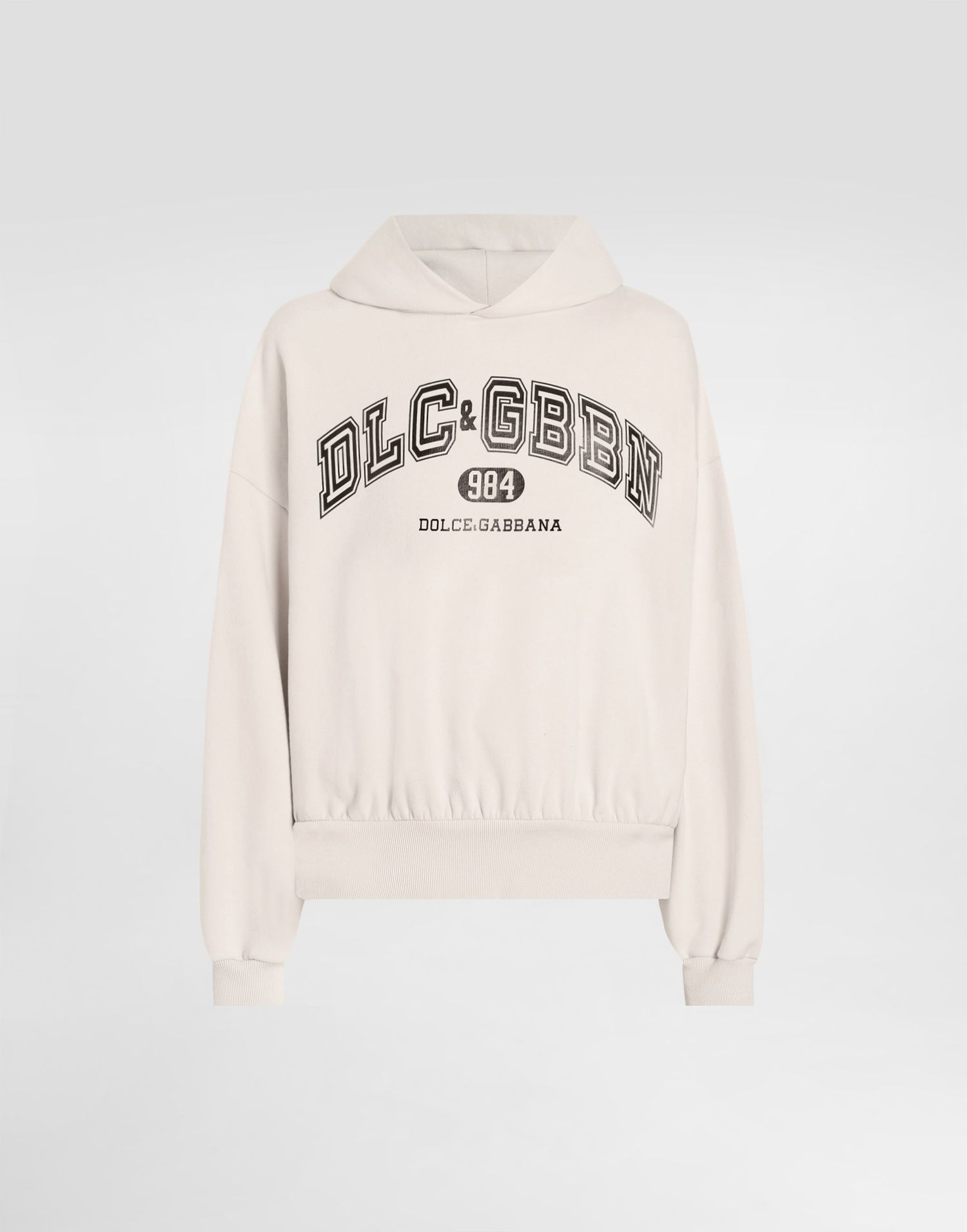 Суитчър Dolce & Gabbana Dolce & Gabbana Jersey Hoodie with Print Бежово | G9BJGTG7PLOM2037, 0