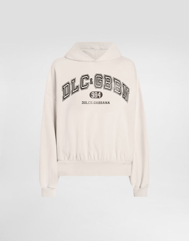Dolce & Gabbana Jersey Hoodie with Print