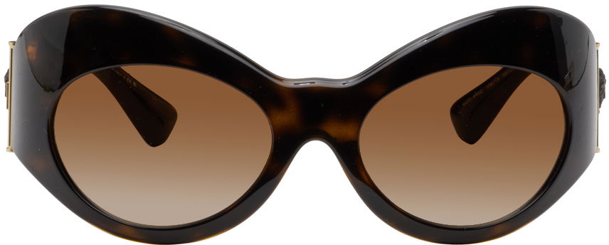 Слънчеви очила Versace Oval Shield Sunglasses Кафяво | 0VE4462 108/13 8056597980876, 0