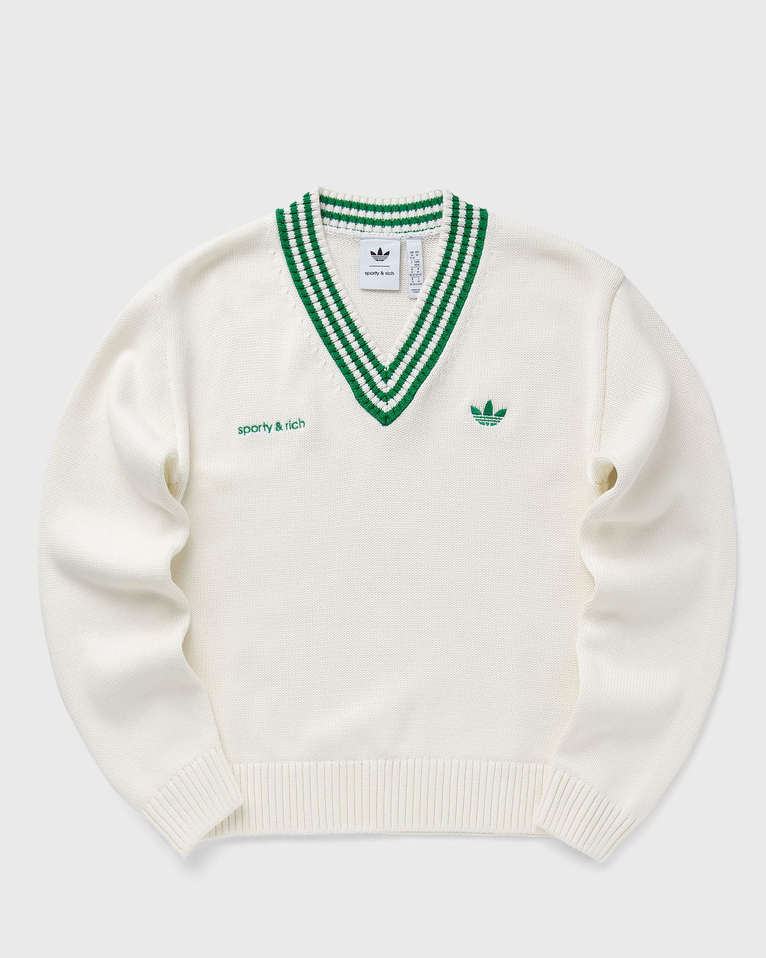 Пуловер adidas Originals Sporty & Rich V-Neck Sweater Бяло | JL7195, 0