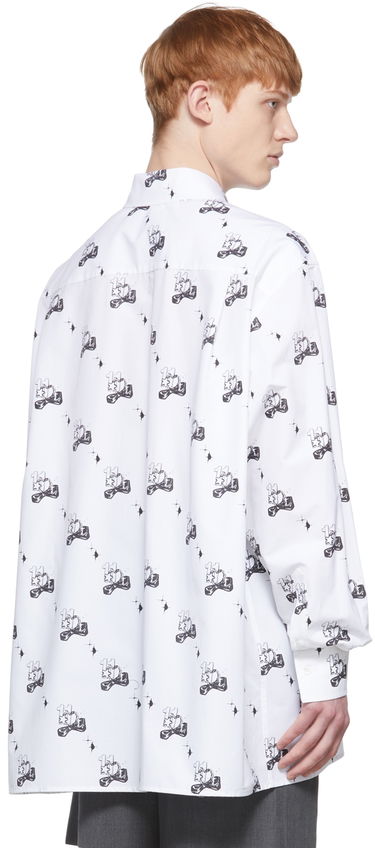 Риза We11done Print Cotton Shirt Бяло | WD-BL1-22-213-U-WH, 2