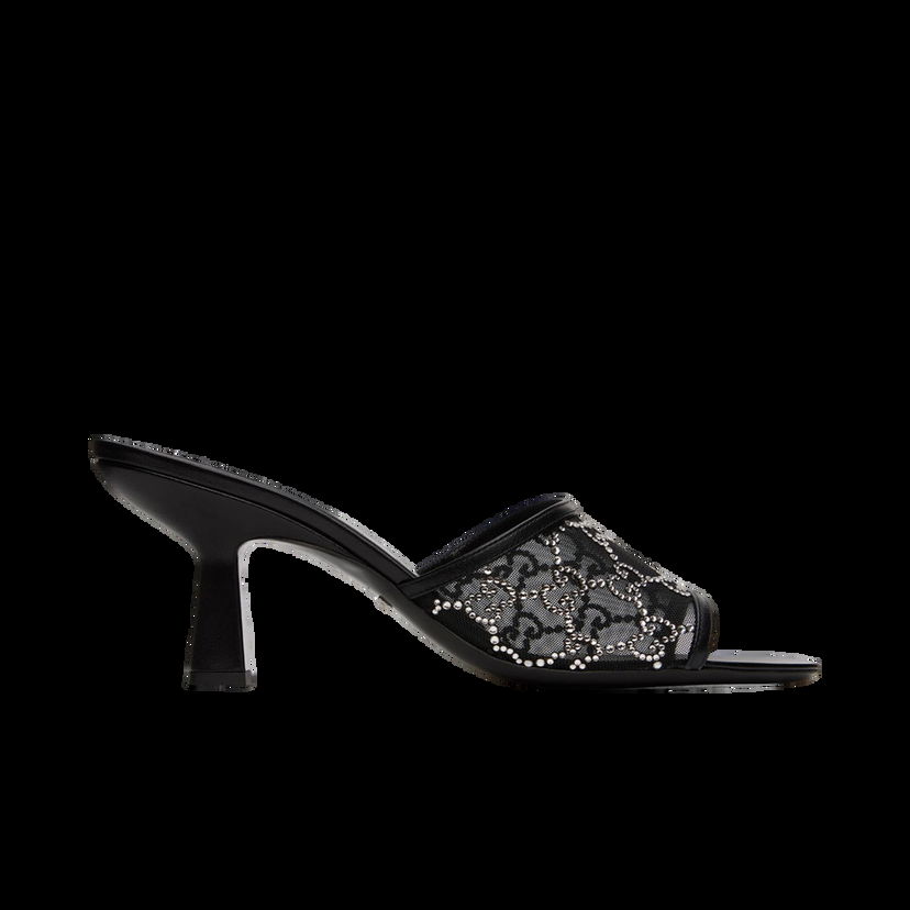 Кецове и обувки Gucci GG Heeled Sandals "Black" Черно | 747245 F13B0