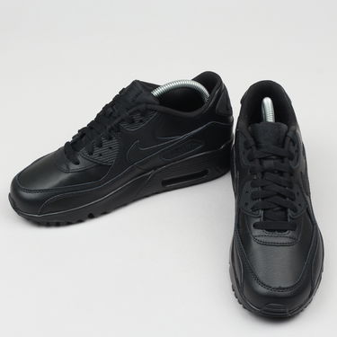 Кецове и обувки Nike Air Max 90 Leather GS Черно | 833412-001, 2