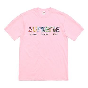 Тениска Supreme Rocks Graphic T-Shirt Розово | SUP-SS18-485