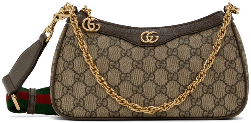 Чанта през рамо Gucci Ophidia GG Shoulder Bag Бежово | 735132 FABLE, 0