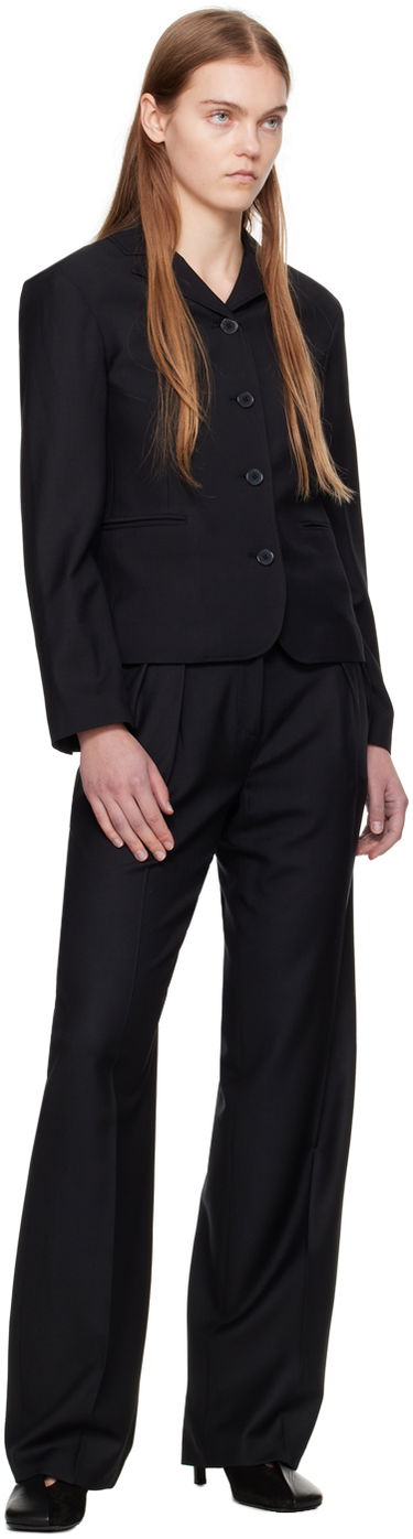 Панталони Loulou de Saison Loulou de Saison Sbiru Pleated Trousers Черно | SBIRU, 3