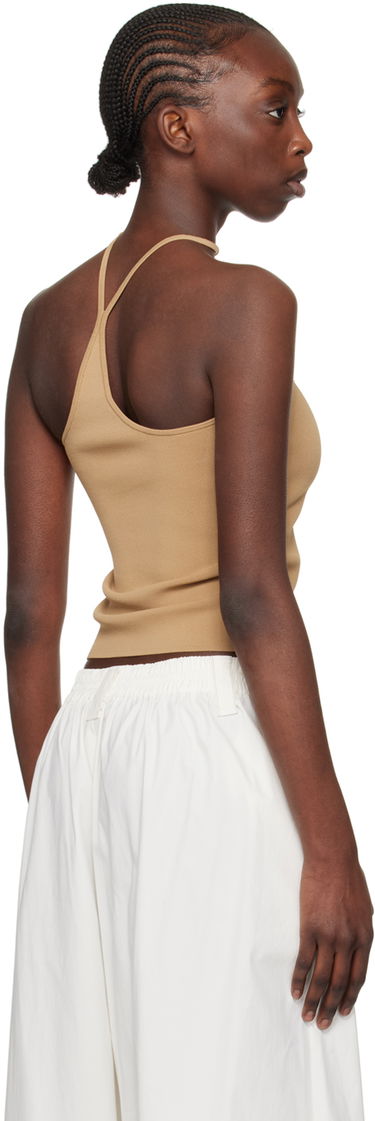 Потник Dion Lee Dion Lee Reverse Halter Tank Top Бежово | C7272SS24, 2
