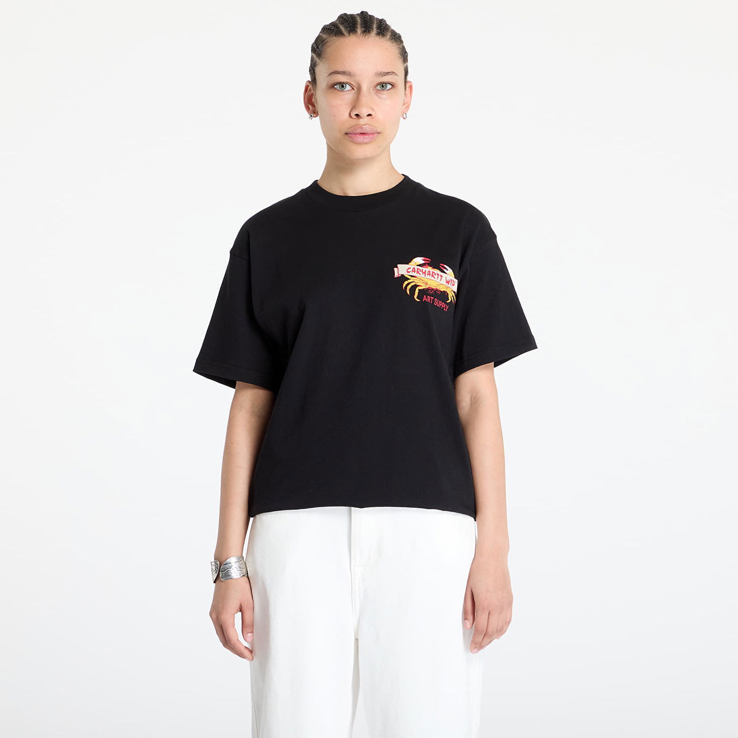 Тениска Carhartt WIP Crab Paint Graphic Short Sleeve T-Shirt Черно | I034778.89XX, 1