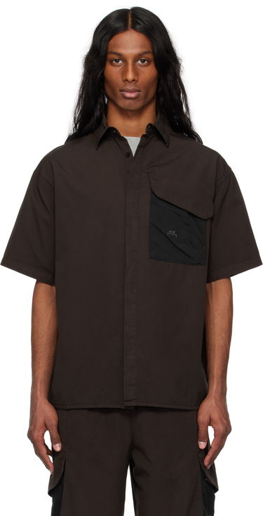 Риза A-COLD-WALL* A-COLD-WALL* Brunswick Short Sleeve Shirt Черно | ACWMSH167, 0