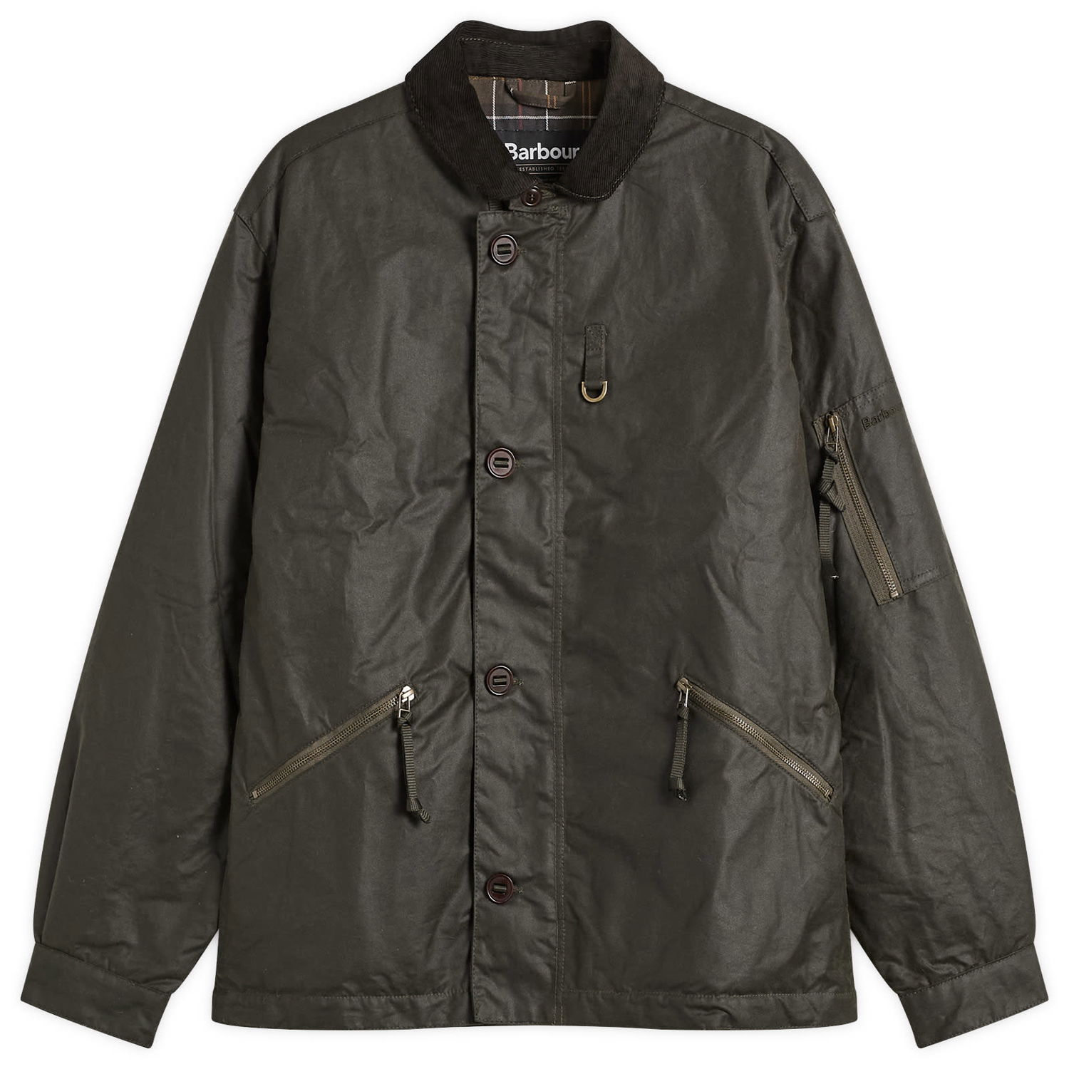 Яке Barbour Heritage + Hanger Wax Deck Jacket Зелено | MWX2478OL99, 1