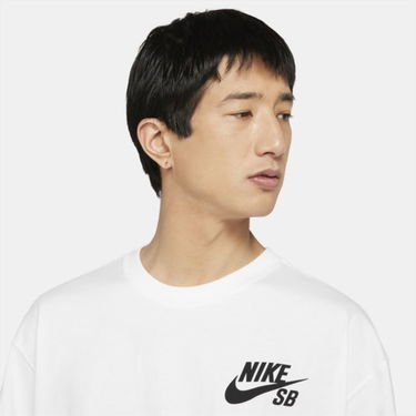 Тениска Nike SB Logo Skate T-Shirt Бяло | DC7817-100, 2