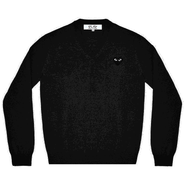 Пуловер Comme des Garçons PLAY Heart V-Neck Pullover Черно | AZ N017 051 1, 0