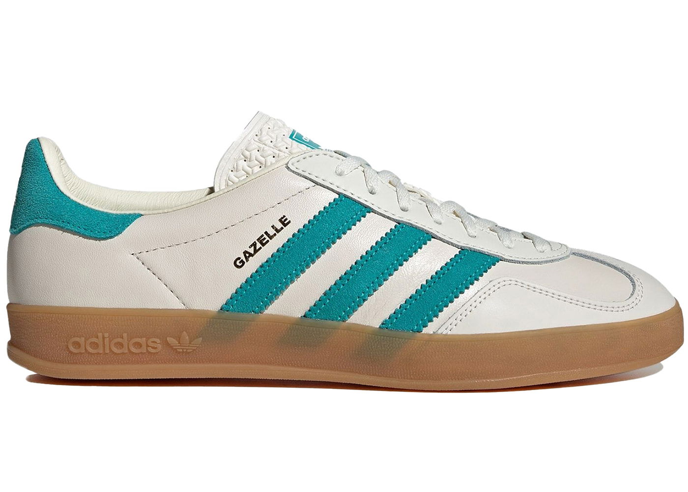 Кецове и обувки adidas Originals Gazelle Indoor Turqoise Chalk White Бяло | JI2583, 0