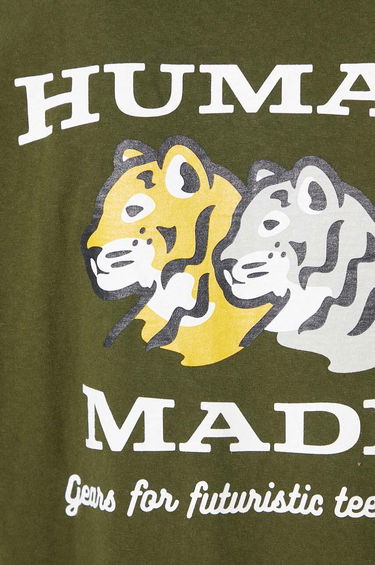 Тениска Human Made Graphic Long Sleeve T-Shirt Зелено | HM26CS004, 5