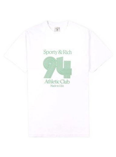 Тениска Sporty & Rich 94 Athletic Club T-Shirt Бяло | TS843WH