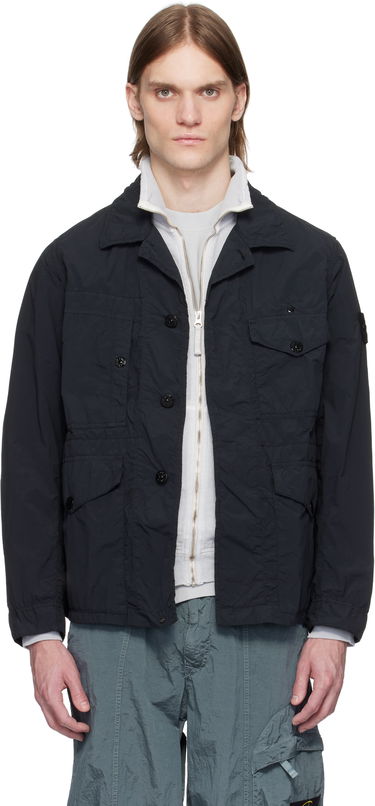 Ветровка Stone Island Stone Island Nylon Ghost Jacket Черно | K1S15 4100033 S00F6, 0
