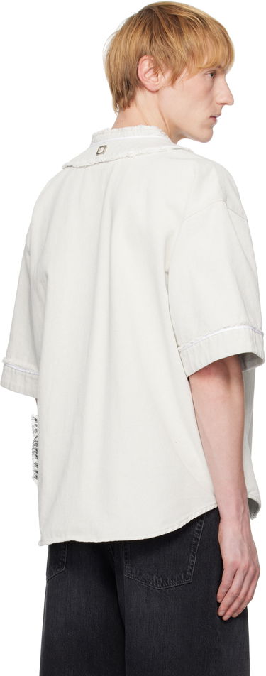 Риза WOOYOUNGMI WOOYOUNGMI Baseball Logo Shirt Бяло | W251SH32, 2