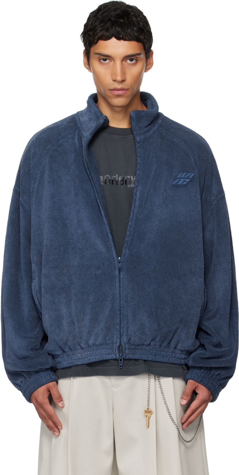 Яке Alexander Wang Alexander Wang Relaxed Track Jacket Синьо | 6CC3252062