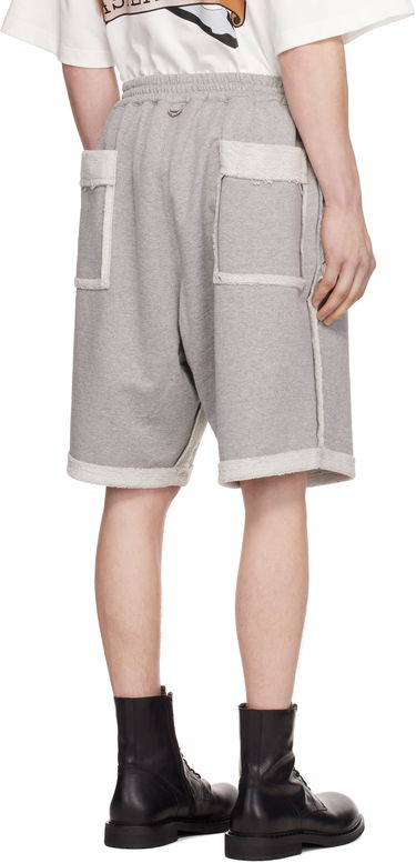 Къси панталони Mastermind WORLD Mastermind World Cut-Off Sweat Shorts Сиво | MW25S14-PA042-015, 2