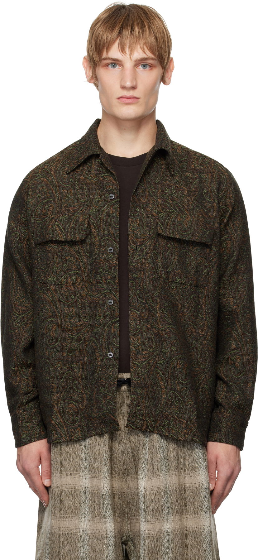 Риза Needles Classic Paisley Shirt Кафяво | PU164