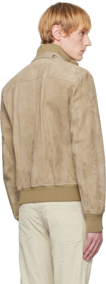 Яке бомбър Tom Ford TOM FORD Chest Pocket Suede Bomber Jacket Бежово | LBS060-LMS020S25, 2