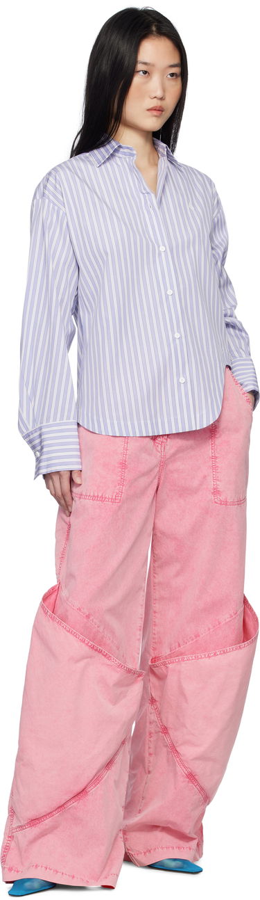 Риза The Attico Attico Eliza Striped Shirt Лилаво | 250WCH00014 CCC051AA, 3