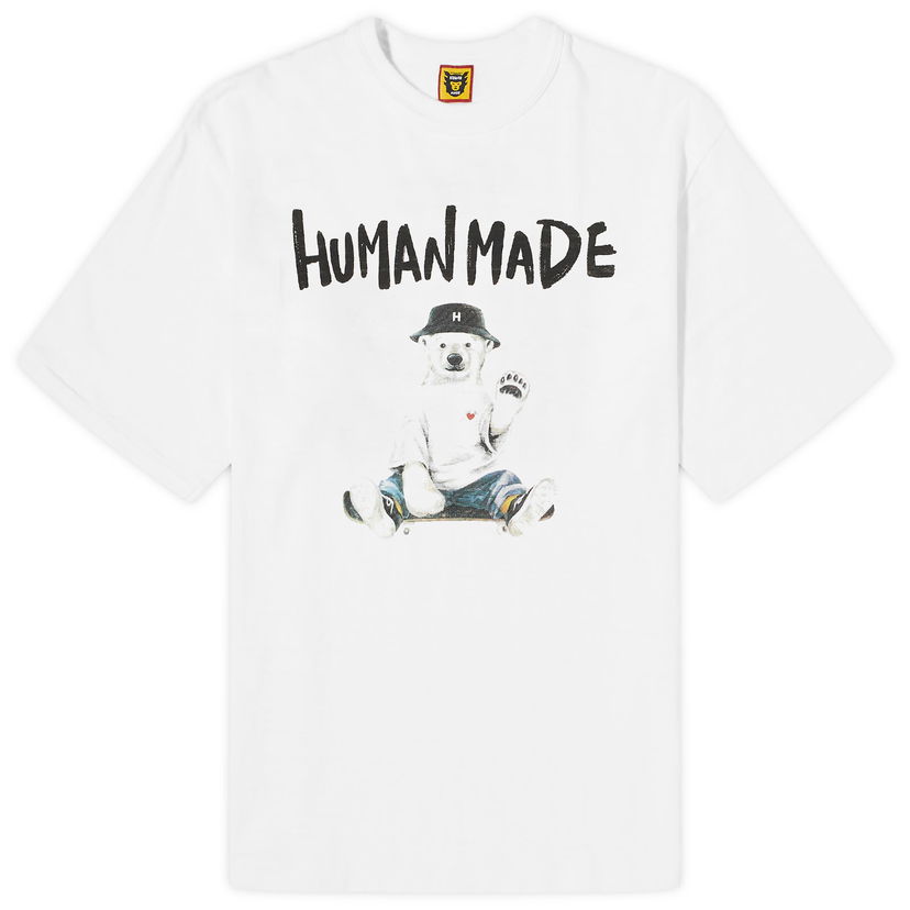 Тениска Human Made Bucket Hat Polo Bear Graphic T-Shirt Бяло | HM27TE016-W