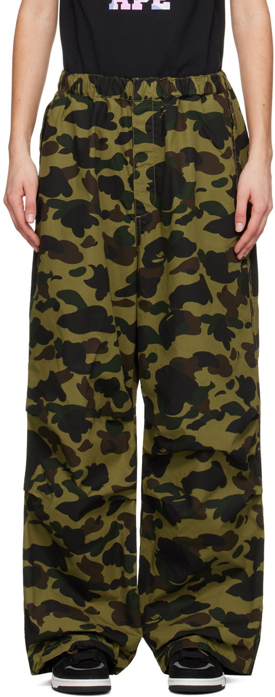 Карго панталони BAPE 1st Camo Cargo Pants Зелено | 001PTK302004L, 0