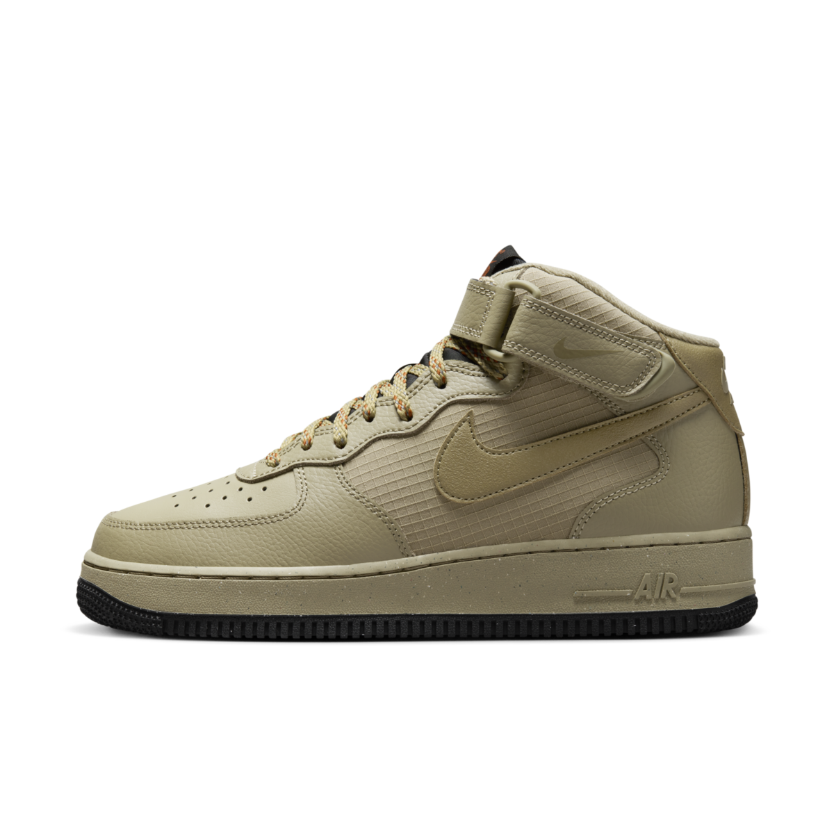 Кецове и обувки Nike Air Force 1 Mid '07 "Khaki Black Nylon" Зелено | FB8881-200, 0