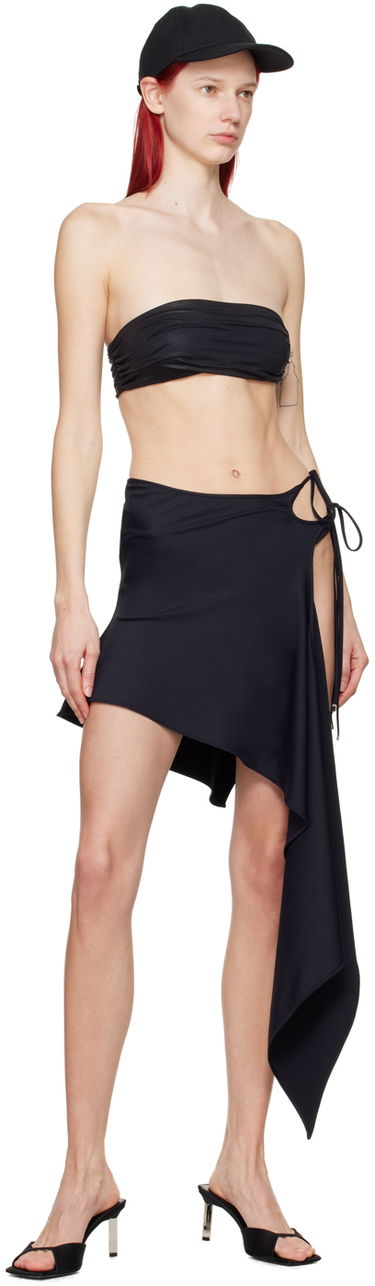 Пола The Attico Attico Asymmetric Miniskirt Черно | 243WCS179 PA15, 3