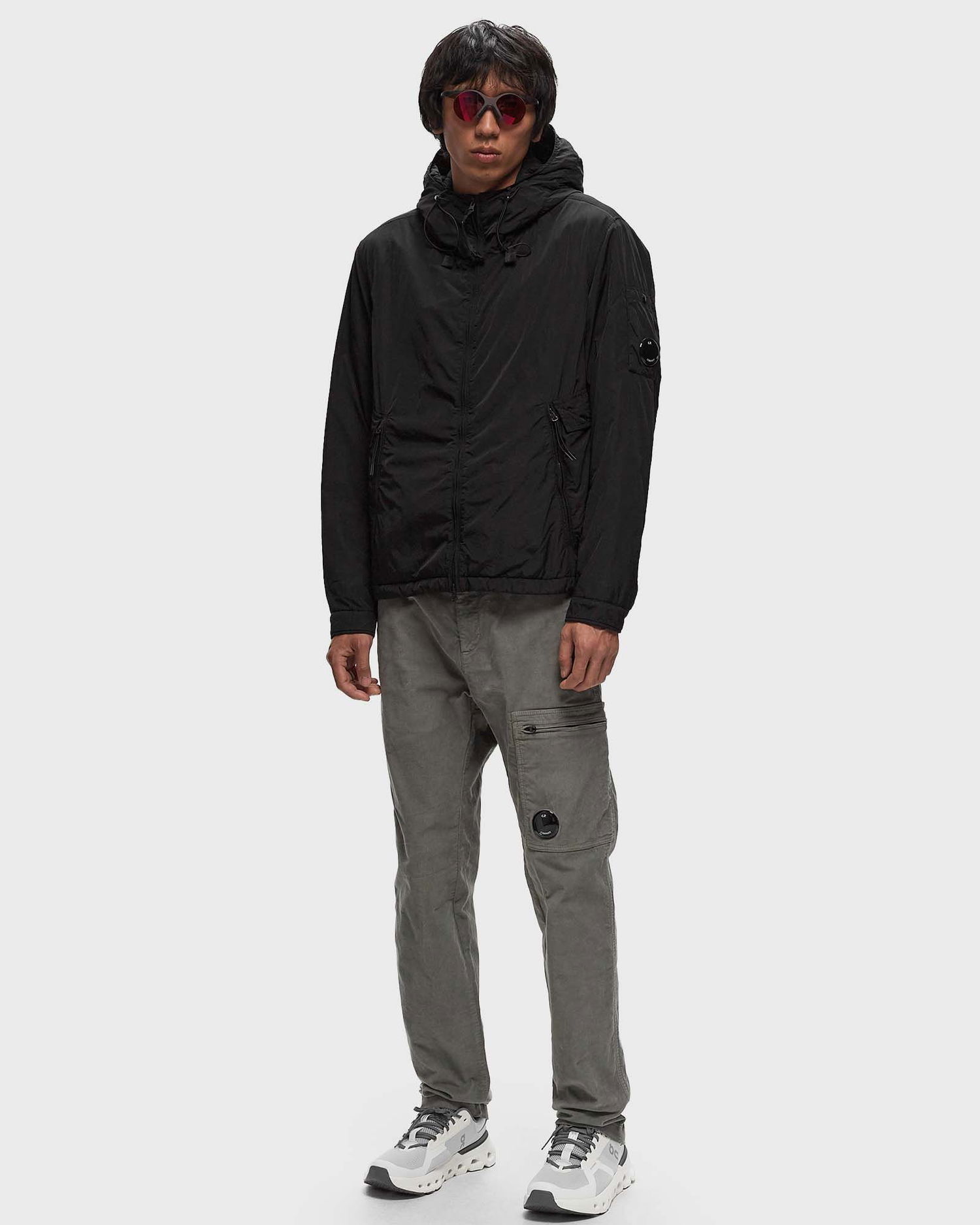 Карго панталони C.P. Company CORDUROY LENS CARGO PANTS Сиво | 17CMPA123A006410O-674, 1
