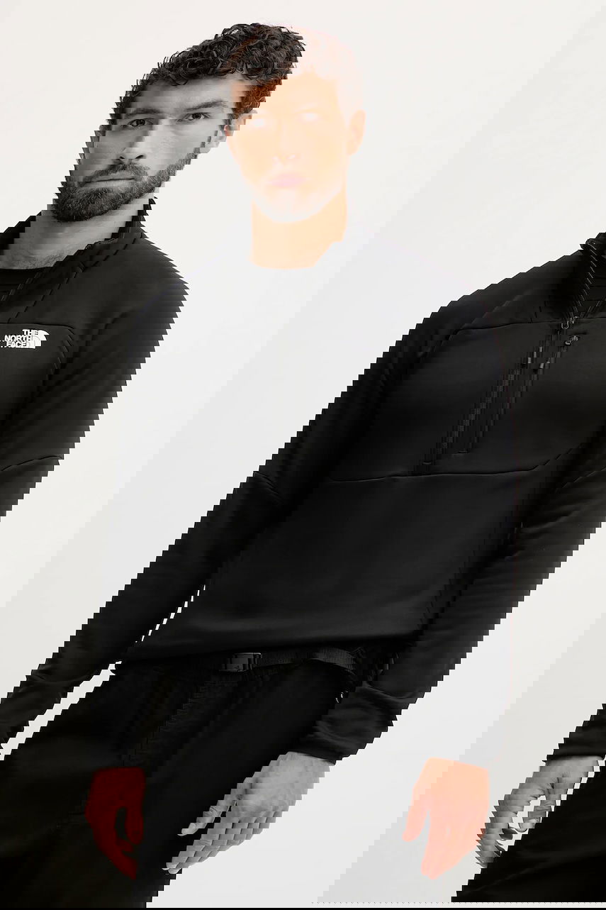 Суитчър The North Face Meteora Smooth Quarter-Zip Fleece Черно | NF0A8E1MJK31, 0