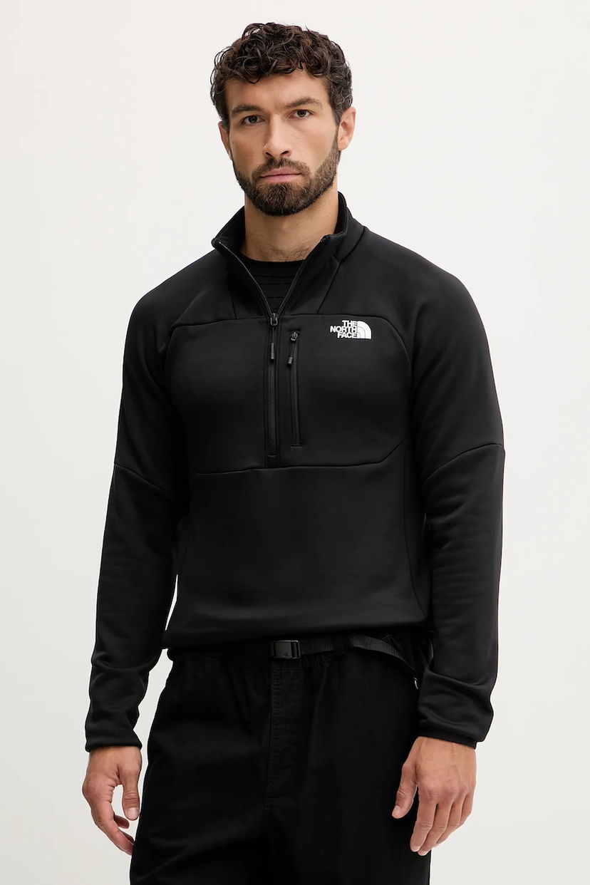 Суитчър The North Face Meteora Smooth Quarter-Zip Fleece Черно | NF0A8E1MJK31