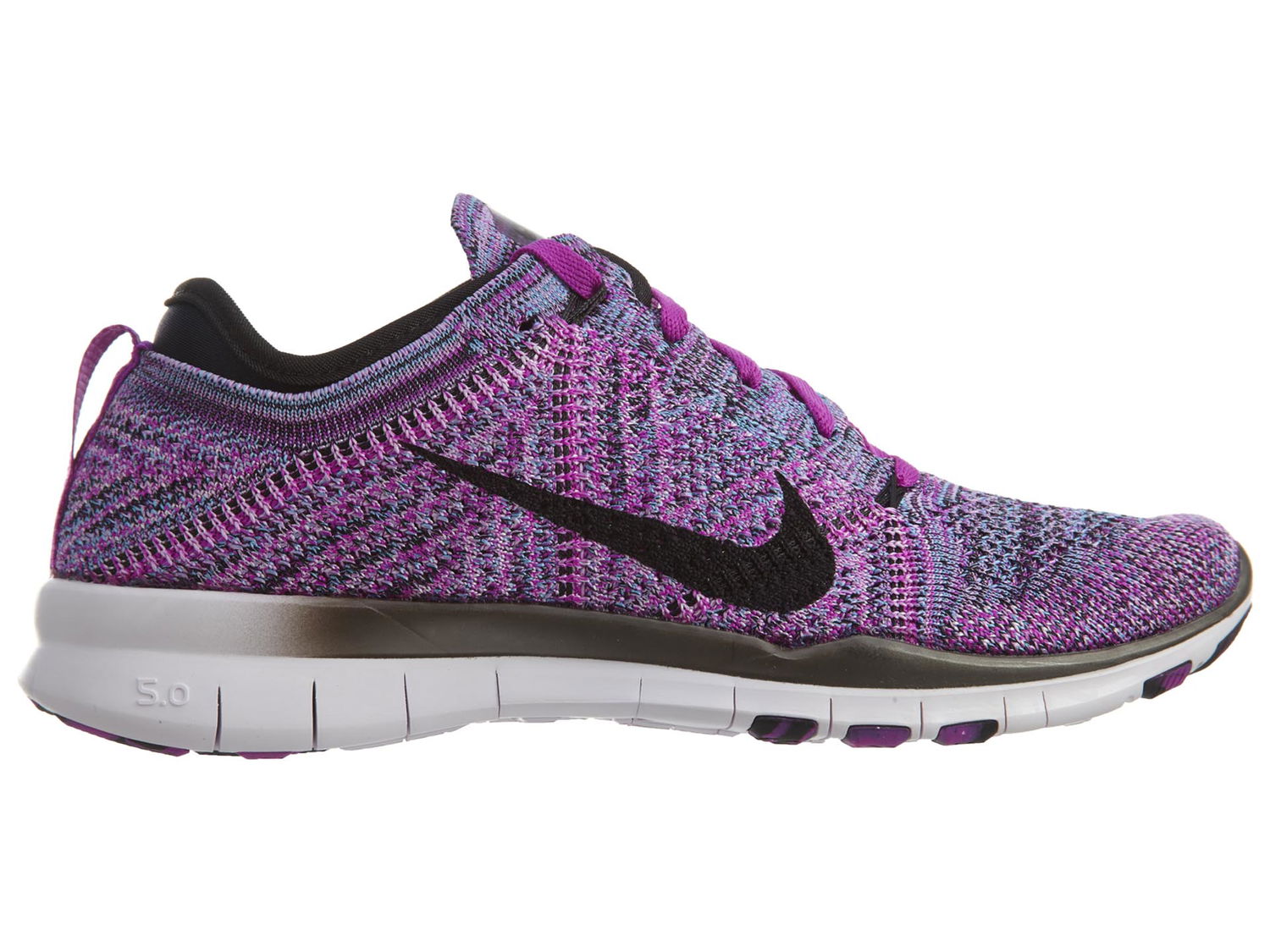 Кецове и обувки Nike Free Tr Flyknit Vivid Purple Black-Fuchsia Glow-Light Volt W Лилаво | 718785-501, 0