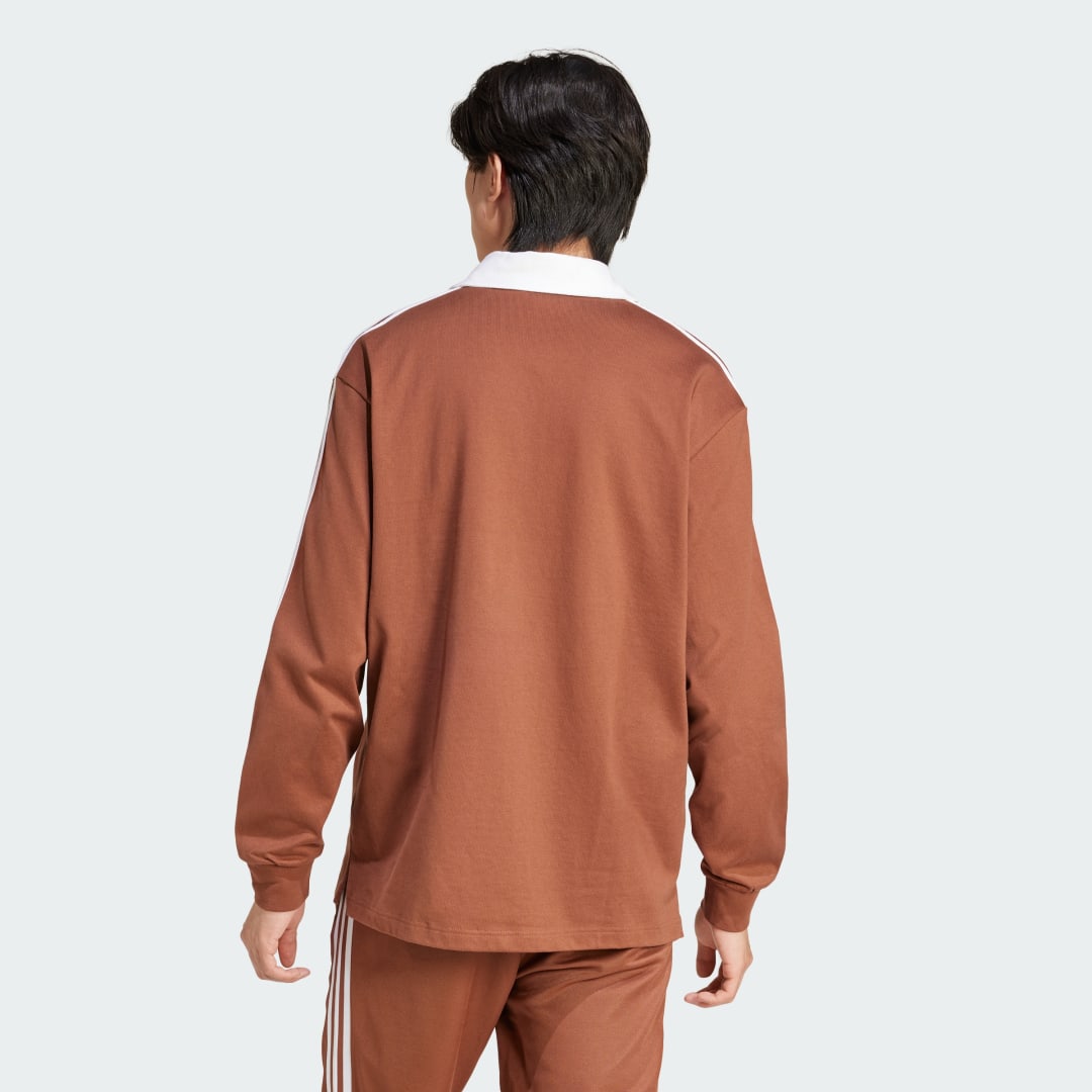 Поло тениска adidas Performance Rugby Polo Shirt Кафяво | IZ2469, 1