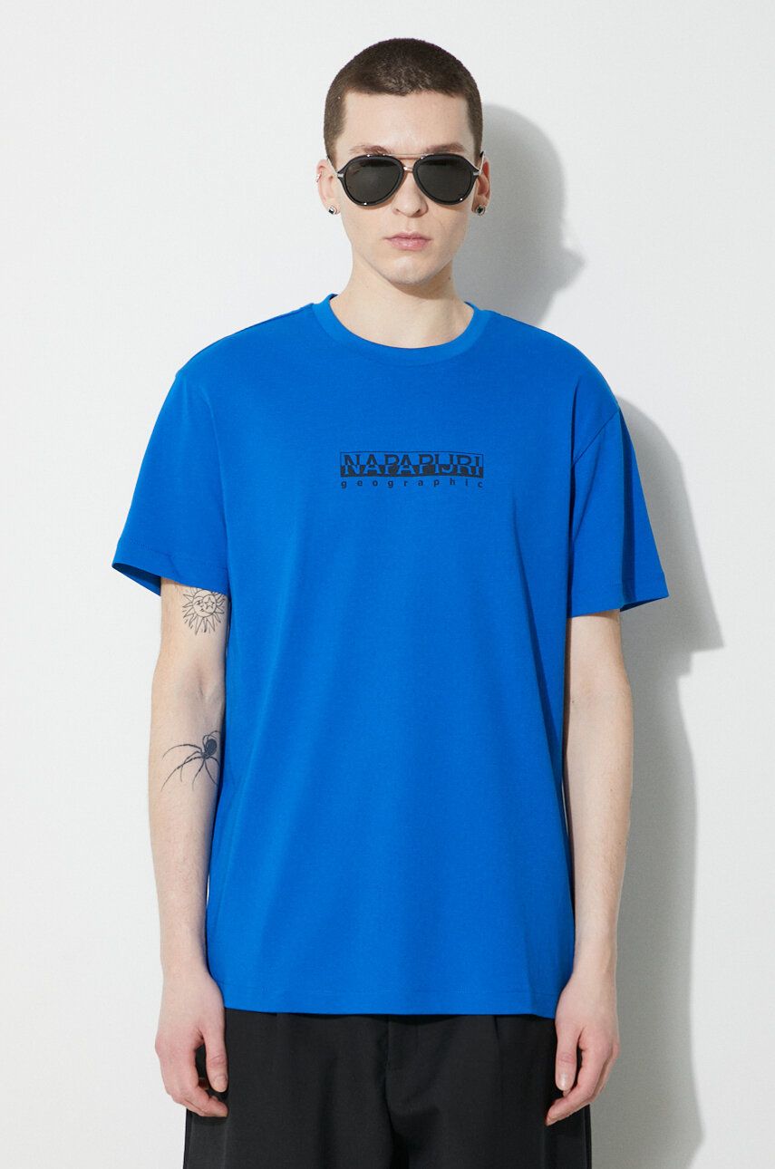 Тениска Napapijri T-Shirt With Print Синьо | NP0A4H8SB2L1, 0
