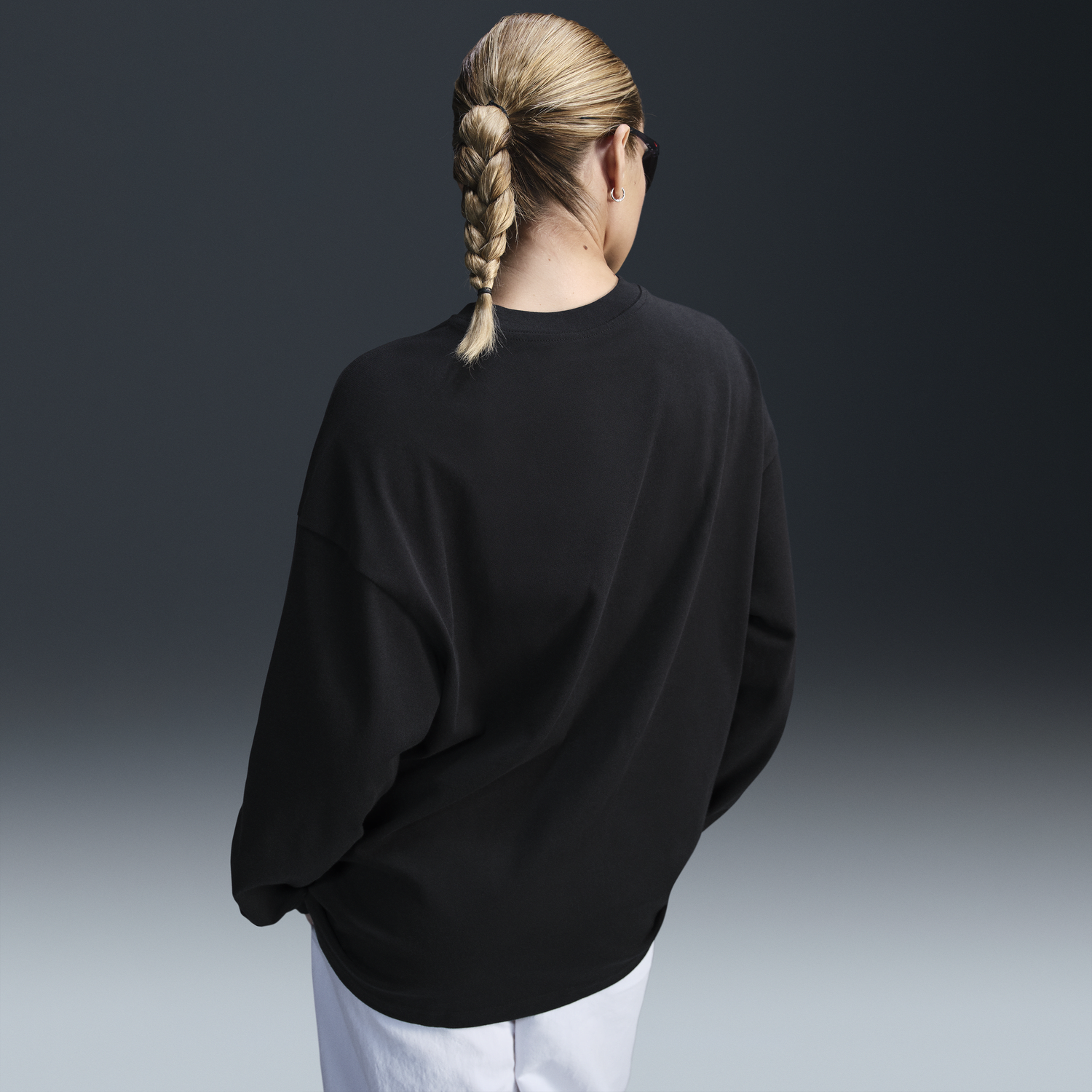 Тениска Nike Essential Long Sleeve T-Shirt Черно | HF5320-010, 1