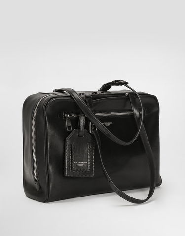 Чанта за пътуване Dolce & Gabbana Dolce & Gabbana Ellis Calfskin Briefcase Черно | BM2574AH85080999, 2